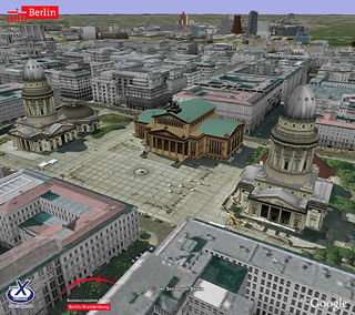 Карты Google покажут Берлин в трехмерном формате