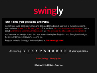 Сервис Swingly дает ответы на вопросы